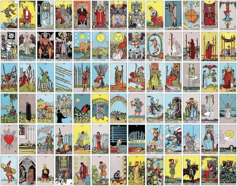 Gambar kartu tarot lengkap